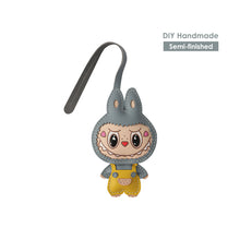 Load image into Gallery viewer, Inspired Labubu Leather Keychain | DIY Handmade Keychain Kit
