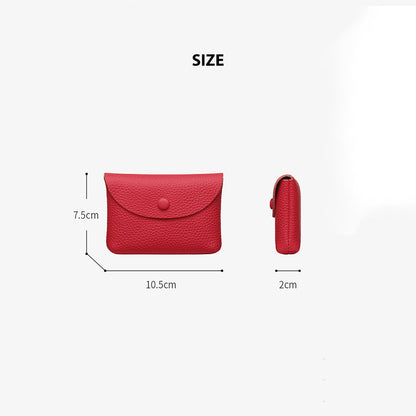 Top Grain Leather Simple Coin Wallet