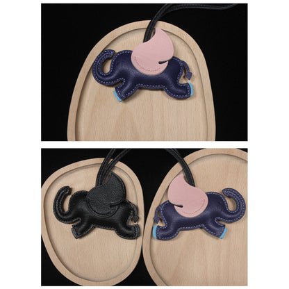 HANDSEWGIFT Sheep Leather Elephant Charm DIY Kits