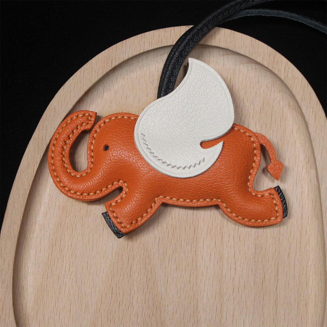 HANDSEWGIFT Sheep Leather Elephant Charm DIY Kits