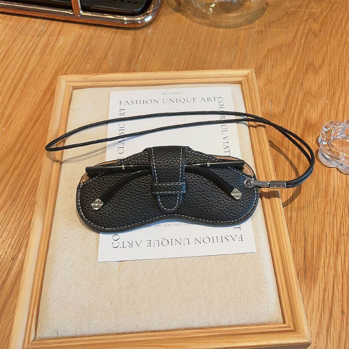 Top Grain Leather Simple Eyeglasses Holder