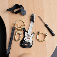 Load image into Gallery viewer, DIY Guitar Keychain | POPSEWING® Small Leather Sewing Projects

