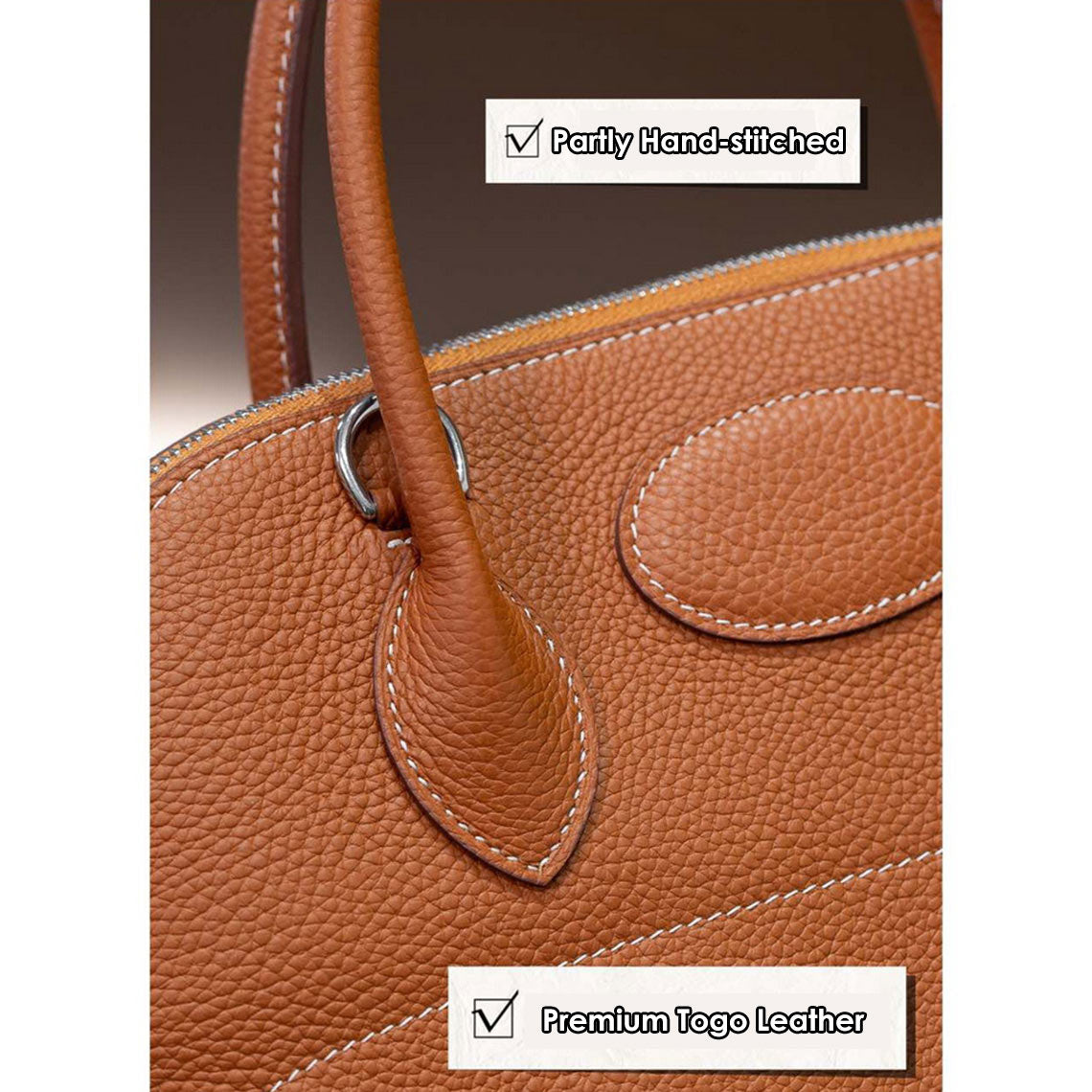 Top Grain Leather Inspired Boli Handbag