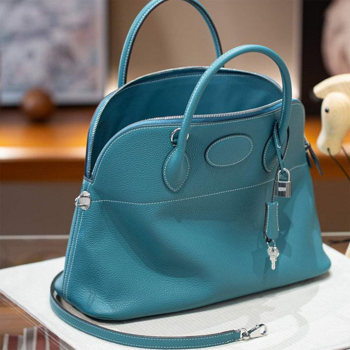 Top Grain Leather Inspired Boli Handbag