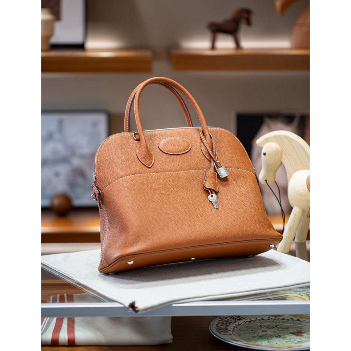 Top Grain Leather Inspired Boli Handbag