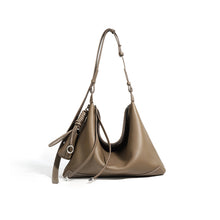 Load image into Gallery viewer, Top Grain Leather Simple Hobo Bag
