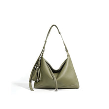 Load image into Gallery viewer, Top Grain Leather Simple Hobo Bag

