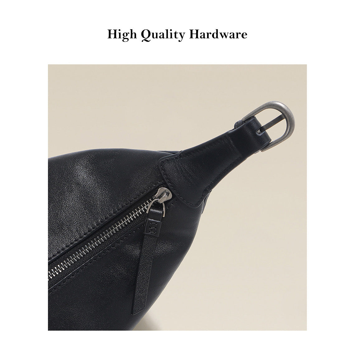 Vegetable Tanned Leather Minimalist Shoulder Bag