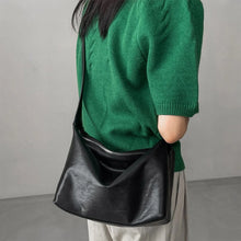 Load image into Gallery viewer, Black Leather Crossbody Bag Shoulder Bag for Women | Simple Design Leather Bags
