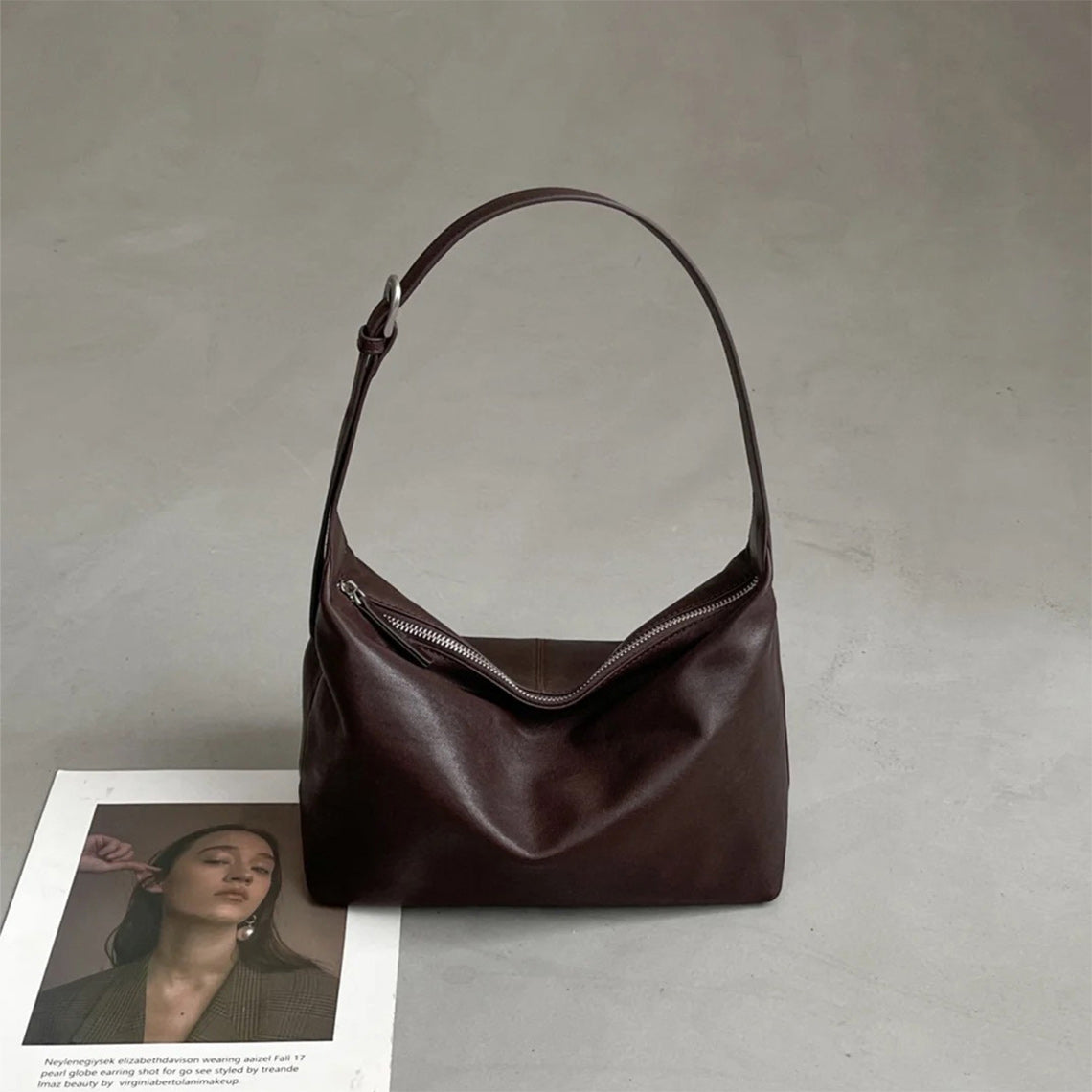 Brown Leather Simple Hobo Bag for Women | Slouchy Leather Bags