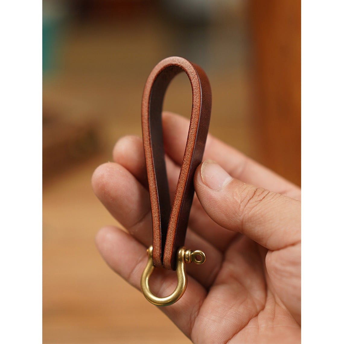 Vegetable Tanned Leather Heavy Duty Keyring