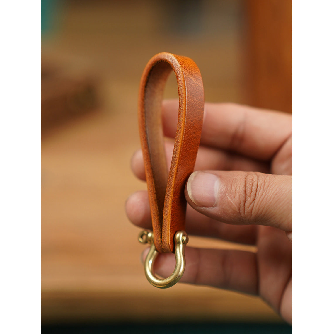 Vegetable Tanned Leather Heavy Duty Keyring