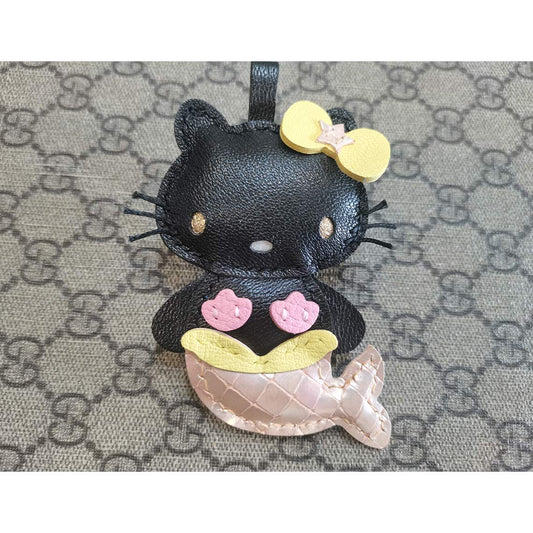 HANDSEWGIFT Leather Mermaid Kitty Charm DIY Kit