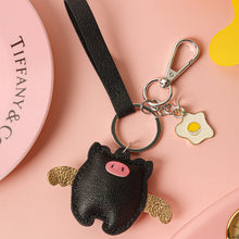 Load image into Gallery viewer, HANDSEWGIFT Sheep Leather Piglet Keychain DIY Kit
