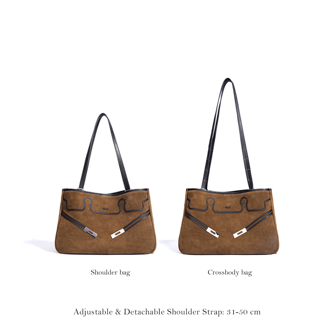 Suede Leather Heritage Tote Bag