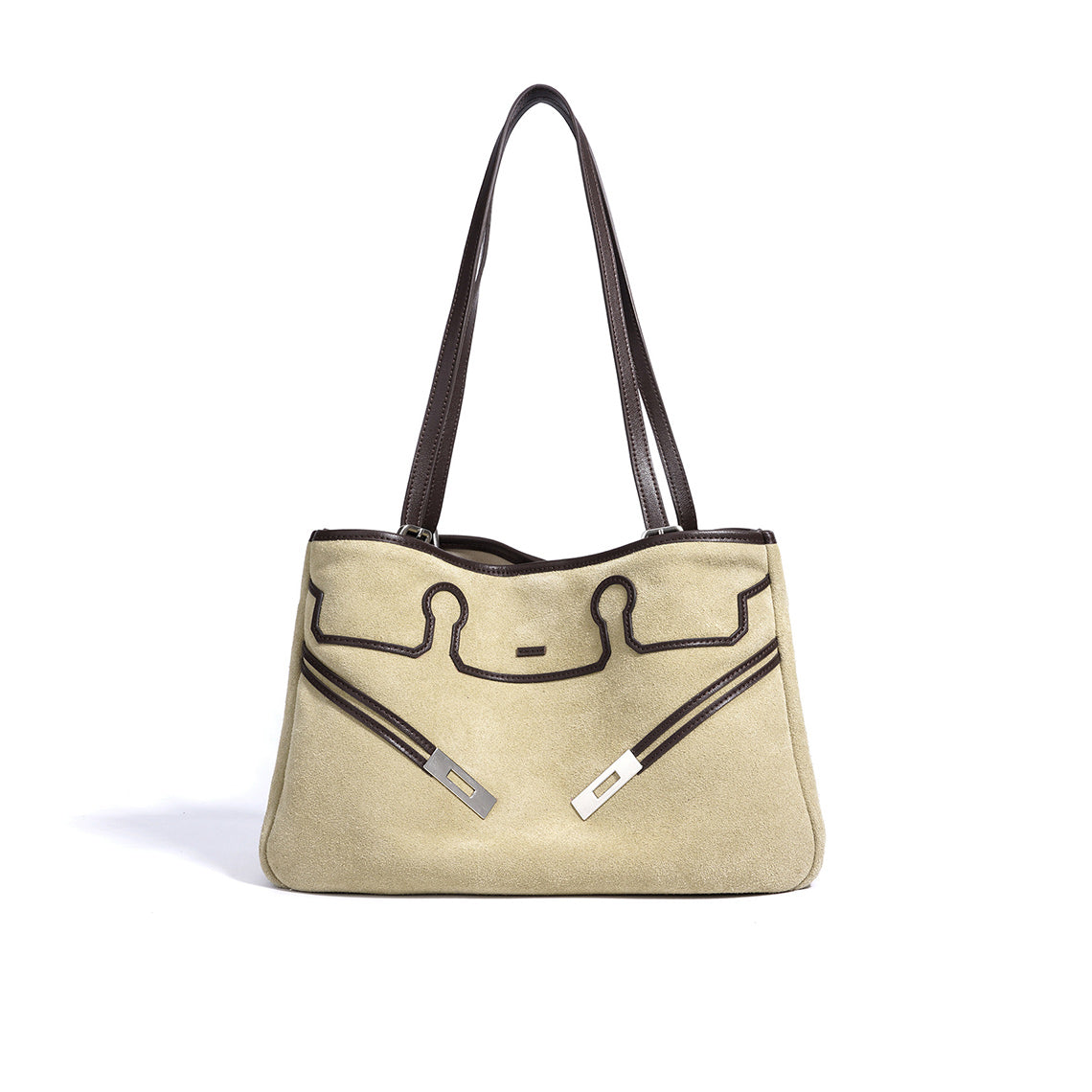 Suede Leather Heritage Tote Bag