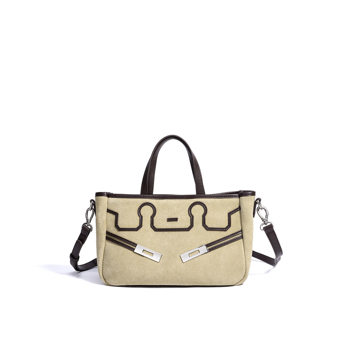 Suede Leather Heritage Tote Bag