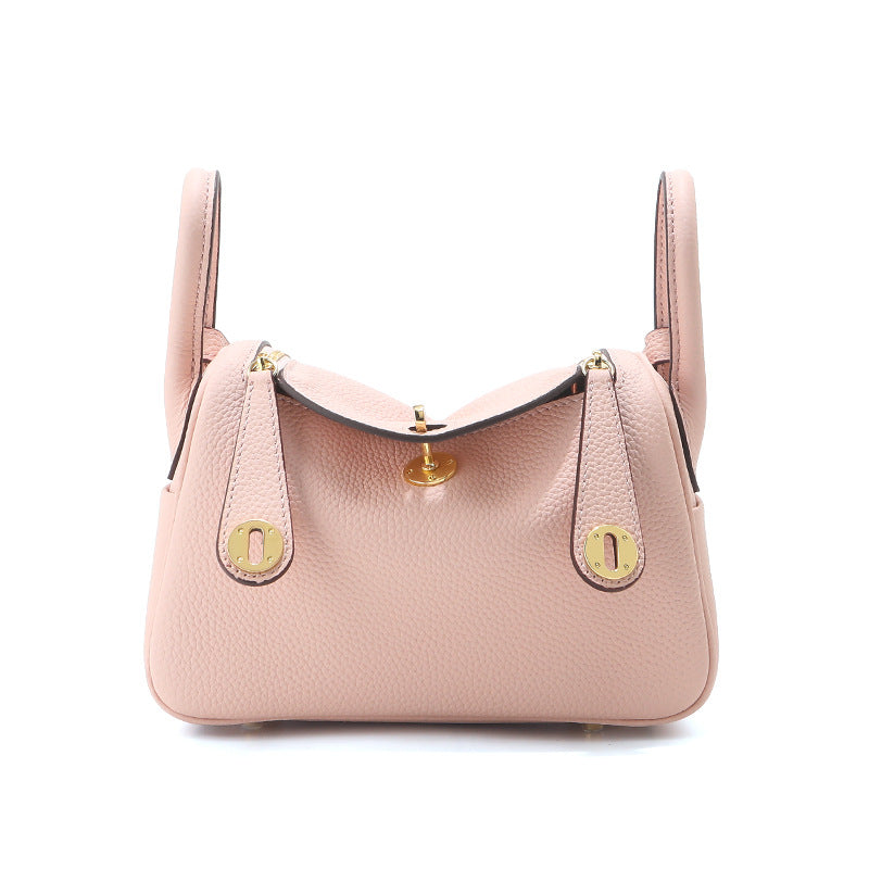 Leather Handbag | Inspired Leather Lindy Handbag in Red - POPSEWING™