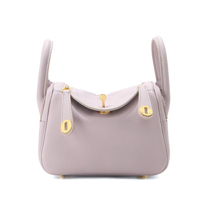 Leather Handbag | Inspired Leather Lindy Handbag in Light Purple - POPSEWING™