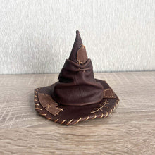 Load image into Gallery viewer, Leather Sorting Hat Wizard Hat
