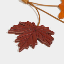 Load image into Gallery viewer, Vegetable Tanned Leather Maple Leaf Charm
