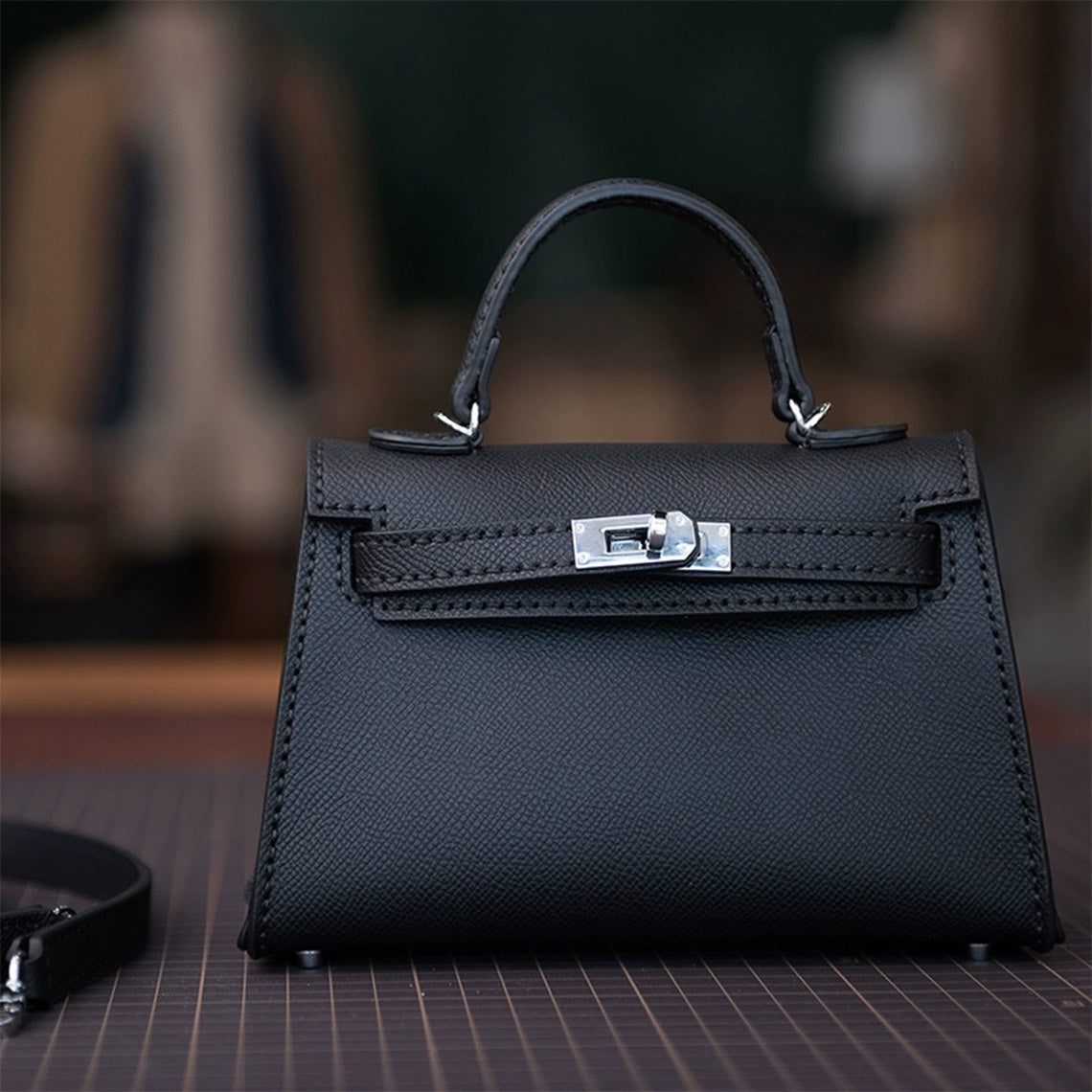 HANDSEWGIFT Top Grain Leather Inspired Sellier Kylie Bag DIY Kit