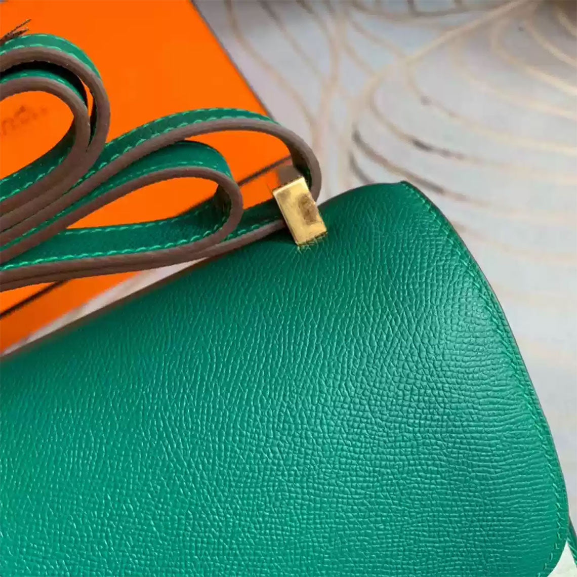 HANDSEWGIFT Full Grain Leather Tofu Konstance Bag Charm DIY Kits | Presale