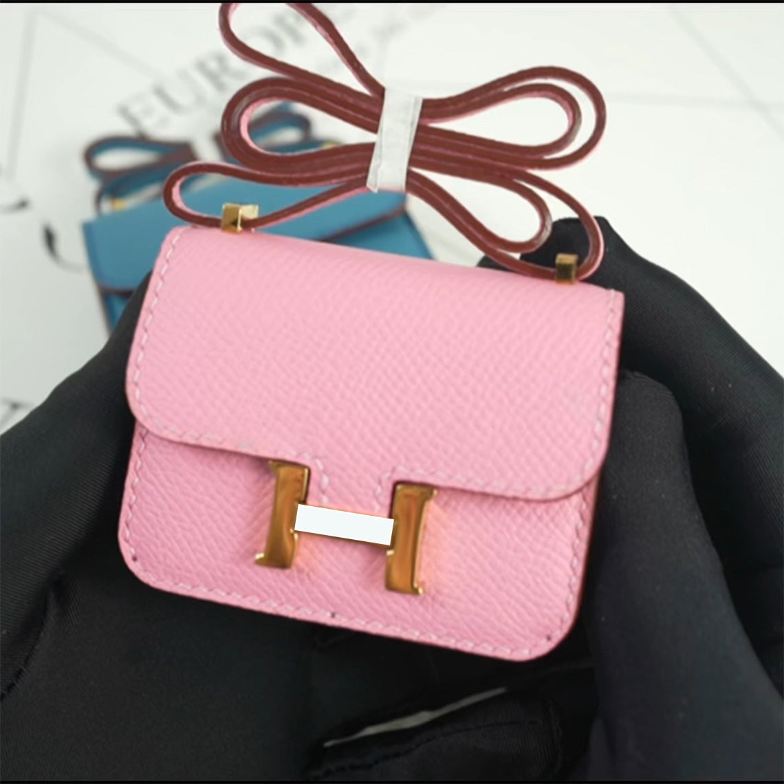 HANDSEWGIFT Full Grain Leather Tofu Konstance Bag Charm DIY Kits | Presale