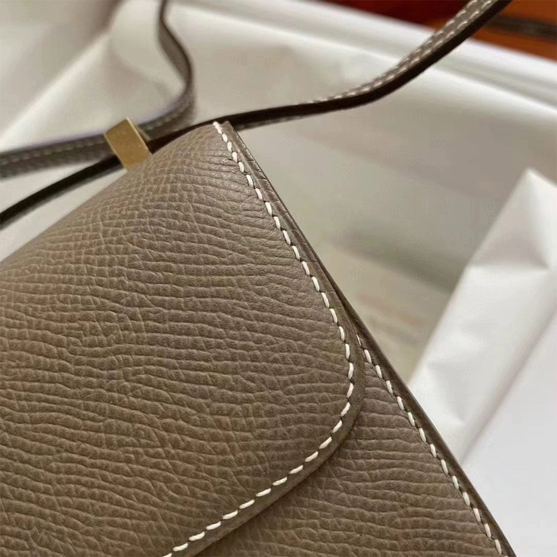 HANDSEWGIFT Full Grain Leather Tofu Konstance Bag Charm DIY Kits | Presale