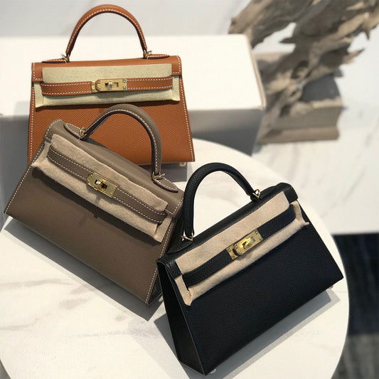 Inspired Mini Kelly Bag in Classic Neutral Colors