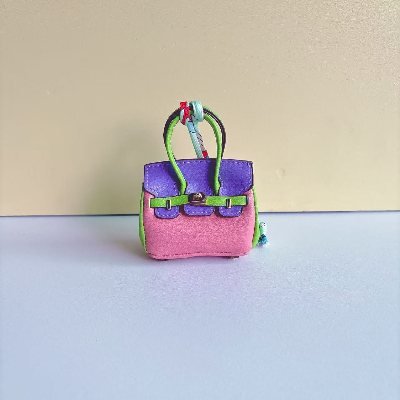 Mini_Birkin_Handbag_Charm-40-Pink&Green&Purple