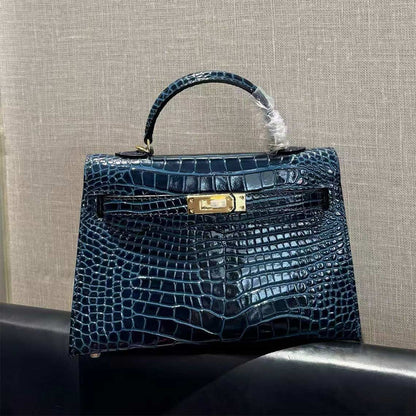 Croc Embossed Leather inspired Mini Kelli Handbag
