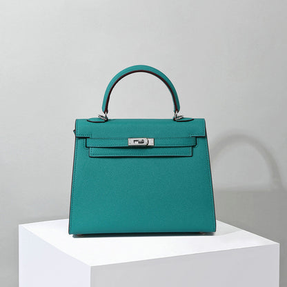 Peacock Green - Silver Hardware