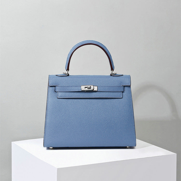 Linen Blue - Silver Hardware