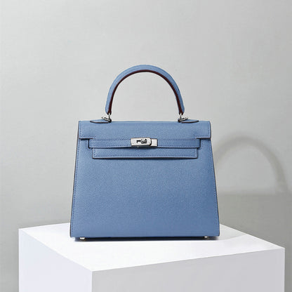 Linen Blue - Silver Hardware