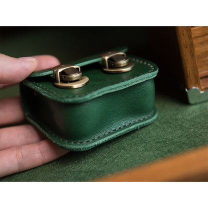 Vegetable Tanned Leather Mini Satchel Bag Charm Handsewn | Presale