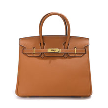 Load image into Gallery viewer, Inspired Mini Berkin 20 Handbag Top Grain Leather Purse Golden Hardware
