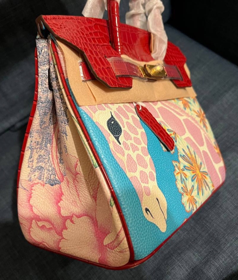 Limited Edition Berkin 30 Graffiti Painted Handbag | Automatic 20% OFF at Checkout