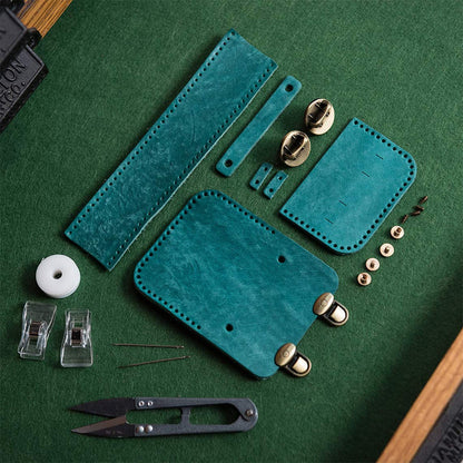 Vegetable Tanned Leather Mini Satchel Bag Charm Handsewn | Presale