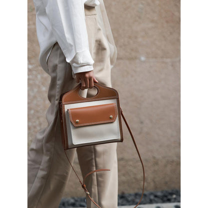 HANDSEWGIFT Leather Lady Pocket Crossbody Bag DIY Kit