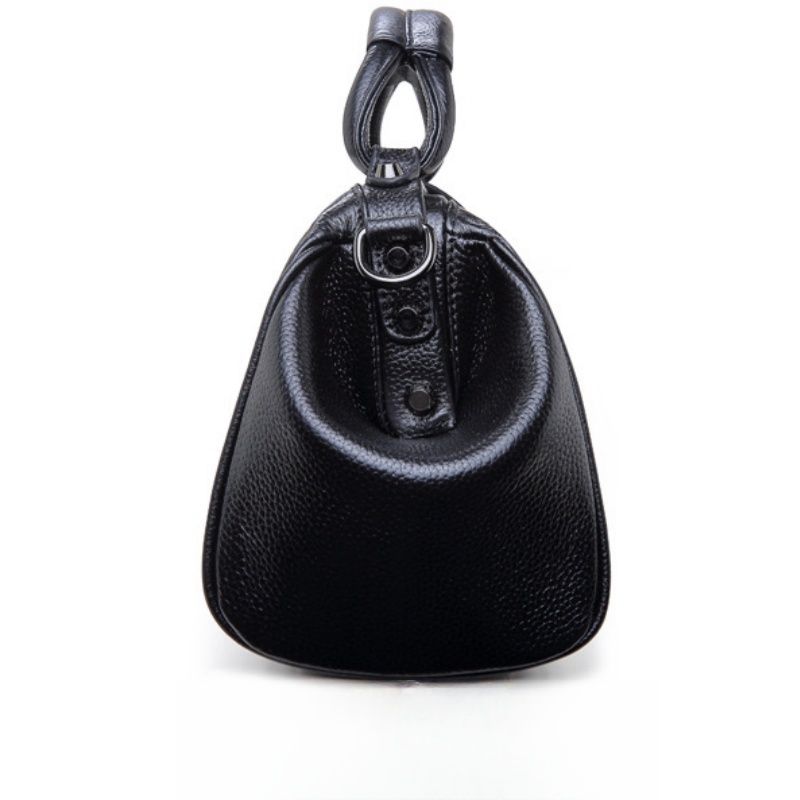 Crocodile-embossed Genuine Leather Doctor Bag Women Tote Bag