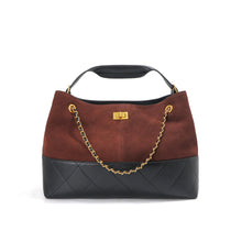Load image into Gallery viewer, Suede Leather Quilted Chain Shoulder Bag
