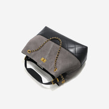 Load image into Gallery viewer, Suede Leather Quilted Chain Shoulder Bag
