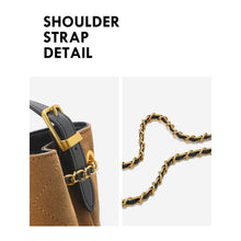 Load image into Gallery viewer, Suede Leather Quilted Chain Shoulder Bag
