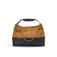 Load image into Gallery viewer, Suede Leather Quilted Chain Shoulder Bag
