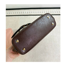 Load image into Gallery viewer, Leather Retro Bowling Top Handle Bag
