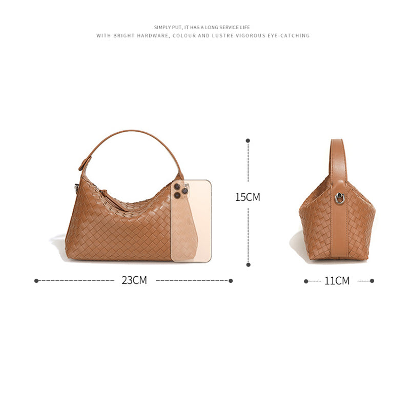 Woven Leather Pillow Bag Handbags for Woman Shoulder Bag