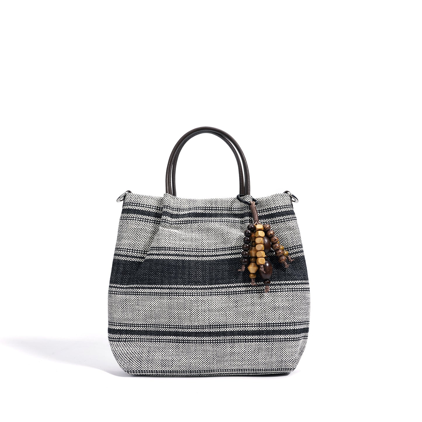 Striped Linen Ethnic Handbag Crossbody Bag