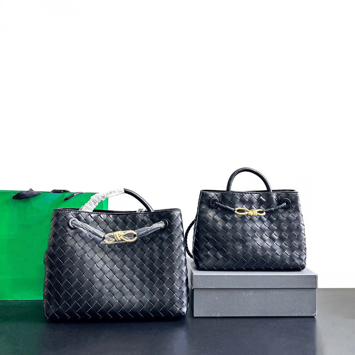 Woven Leather Inspired Intrecciato Tote Bag - Retro Knot Shoulder Bag & Handbag