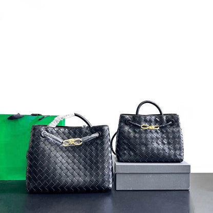 Woven Leather Inspired Intrecciato Tote Bag - Retro Knot Shoulder Bag & Handbag